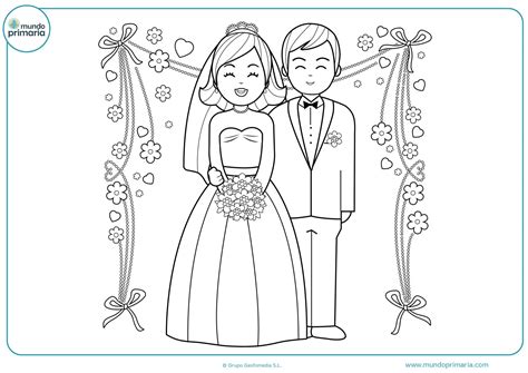 Dibujos De Boda Para Colorear Novios Novias Y Más