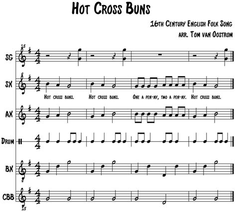 Hot Cross Buns Piano Sheet Music My Piano Music