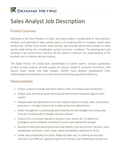 Finding qualified, reliable individuals to join your staff is an essential step in growing your business. Data Analysis - Data Analytics Job Description - Jobs ...