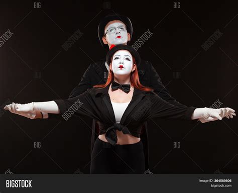Portrait Two Mime Image And Photo Free Trial Bigstock