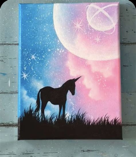 Pin By 𝚋𝚛𝚘𝚘𝚔𝚎 On ♥paintings In 2020 Unicorn Painting Creative