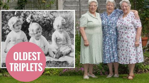 britain s oldest triplets celebrate their 80th birthday youtube