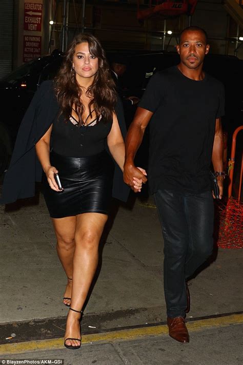 Ashley Graham Wears Sexy Miniskirt For Dinner Date With Husband Justin