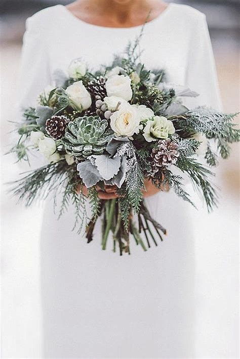 Stunning Winter Wedding Bouquets ️ See More Weddingforward