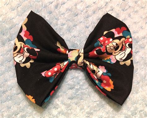 Minnie Mouse Girls Bow Blackfloral Minnie Mouse Girl Girls Bows