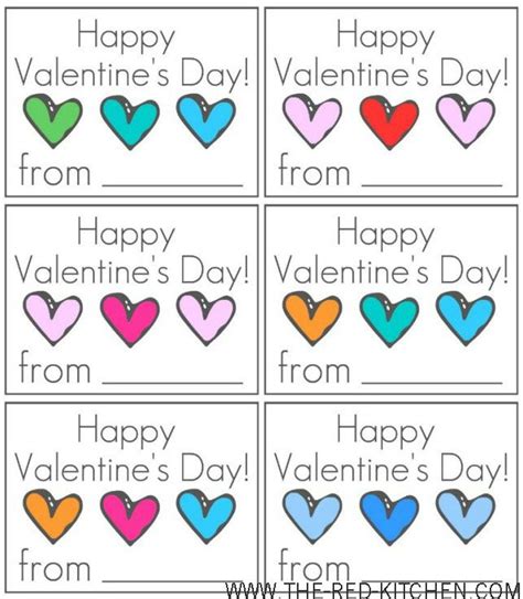 Valentine S Day Cards With Hearts And The Words Happy Valentine S Day From