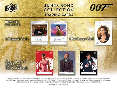 From free shipping to bonus cards and packs, check out this month's promotions before you buy at upperdeckstore.com 2019 Upper Deck James Bond Collection Trading Cards - Go GTS