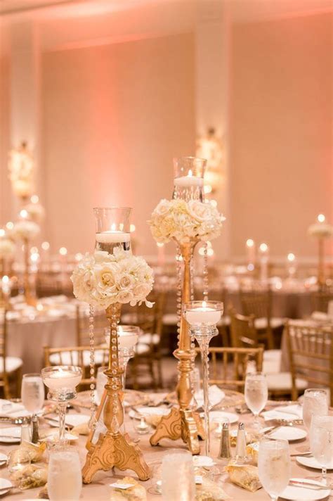White And Gold Opulent Wedding With Syrian Traditions Opulent Wedding Wedding Centerpieces