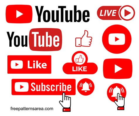 Download Free Youtube Logo Button And Icon Vector Designs