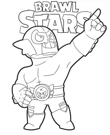 El primo throws a flurry of punches at his enemies. Kolorowanki Brawl Stars do druku 58 kolorowanek