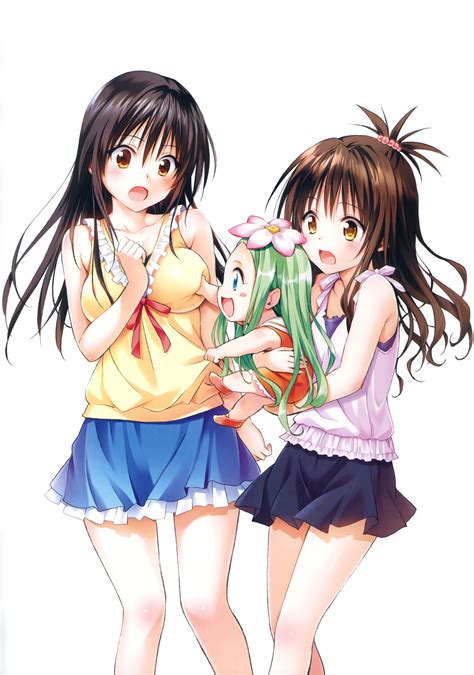 Wallpaper To Love Ru Anime Girls Yuuki Mikan Kotegawa Yui