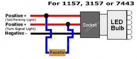Some have the tail light wire running through them (4 wire into 3 wire), and some don't (3 wire into 2 wire). How to Install Load Resistors for LED Turn Signal Lights - 2