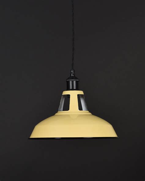 Ceiling Pendant Industrial Open Top Pale Yellow Vendimia Lighting Co