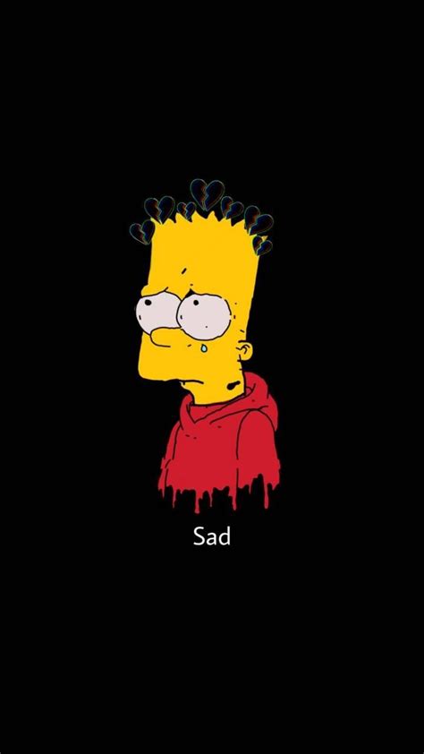 Sad Bart Simpson Wallpaper 4k