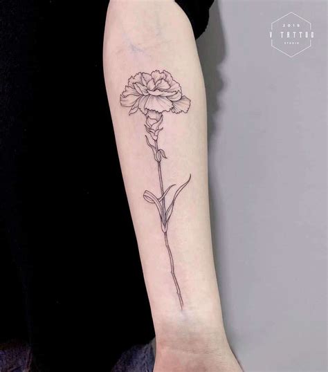 27 Beautiful Carnation Tattoo Ideas And Their Symbolism