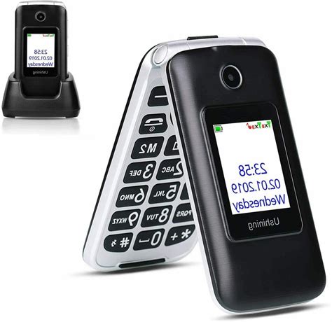 Ushining 3g Unlocked Flip Cell Phone Easy To Use Big