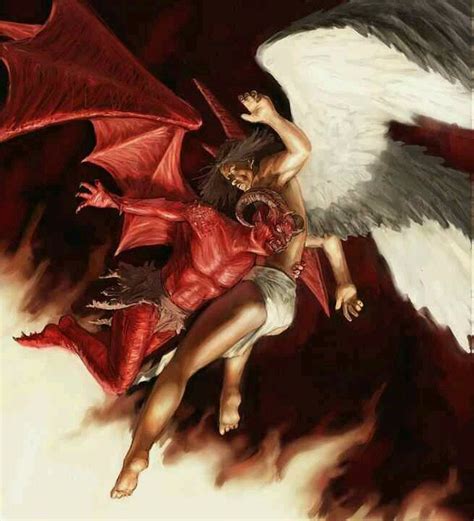 Battle Of Demon And Angel Demon Art Angels And Demons Angel Art