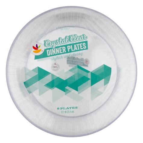 Save On Giant Crystal Clear Plastic Dinner Plates 10 Inch Order Online