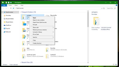 Disable Wide Context Menus In Windows 10 And Revert Them To Classic Ap