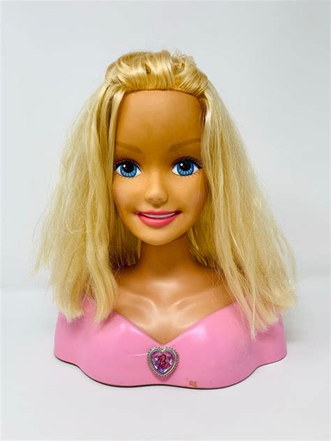 Barbie Doll Styling Head Blonde Barbie Blue Eyed Barbie Etsy