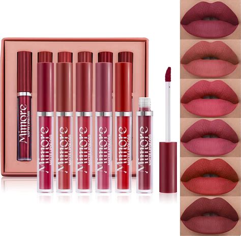 Mimore Rossetto Kit Lucidalabbra Per Rossetto Liquido Opaco Pezzi Set