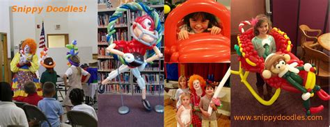 snippy doodles is a clown magician and balloon artist delaware pennsylvania maryland 302