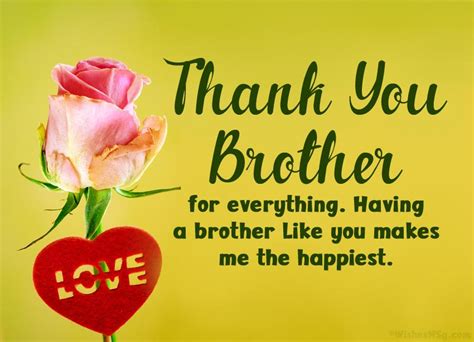 Thank You Brother Quotes From Sister Message For Brother Brother