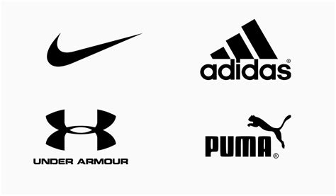 Black And White Famous Logos