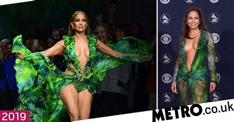 Jennifer Lopez Walks Versace Runway In That Iconic Grammys Dress
