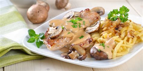 Rezept für Jägerschnitzel mit Spätzle