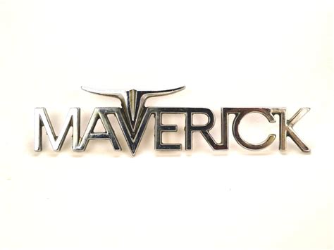 Vintage Ford Maverick Emblem Automobilia Classic Car Emblem