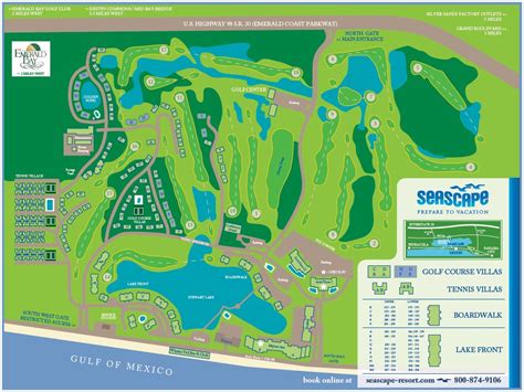 Resort Map Seascape Resort Florida