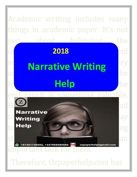 Narrative Writing Help