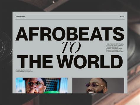 Afrobeats To The World By Prince On Dribbble
