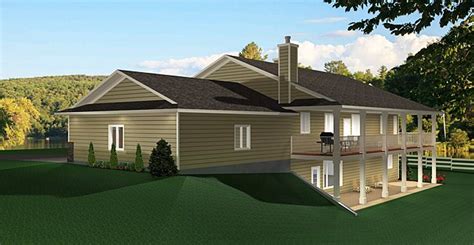 The best ranch style house plans & designs. Plan 2011545: A Ranch style Bungalow plan with a walkout ...
