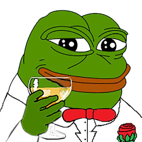 White Tuxedo Pepe With Chalice He Cute Know Your Meme