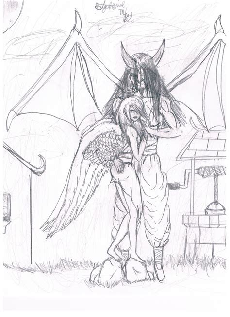 Angel And Demon Love By Sunieta25 On Deviantart