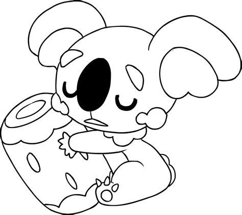 Drawing Komala Of The Pokémon Sun And Moon Coloring Page