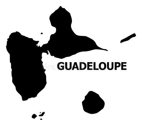 The delivery time of the card will depend on the postal/courier system in your country/territory. Vektor-flache Karte Von Guadeloupe Mit Namen Vektor ...