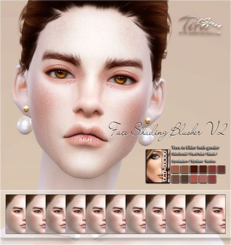 Face Shading Blusher V2 At Tifa Sims Sims 4 Updates