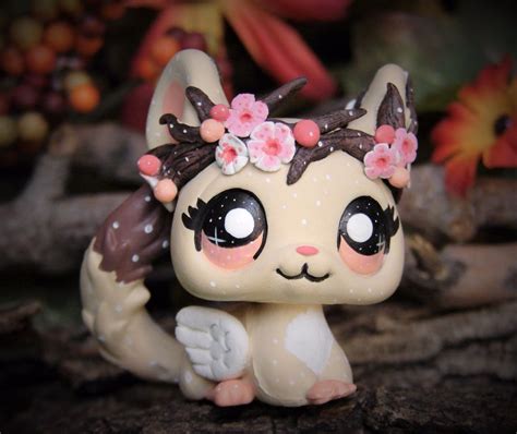Littlest Pet Shop Forest Spirit Blossom Tree Crown Ooak Custom Figure