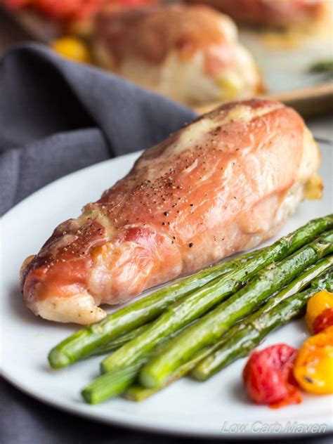 Prosciutto Wrapped Chicken Sheet Pan Dinner Low Carb Maven