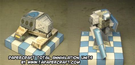 Ninjatoes Papercraft Weblog Papercraft Total Annihilation Units