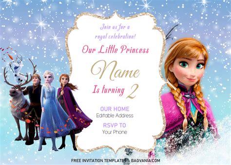 Disney Princess Invitation Templates Editable With Ms Word Free
