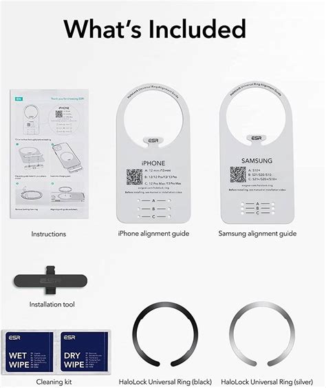 Esr Halolock Universal Magsafe Ring Magnetic Wireless Charging