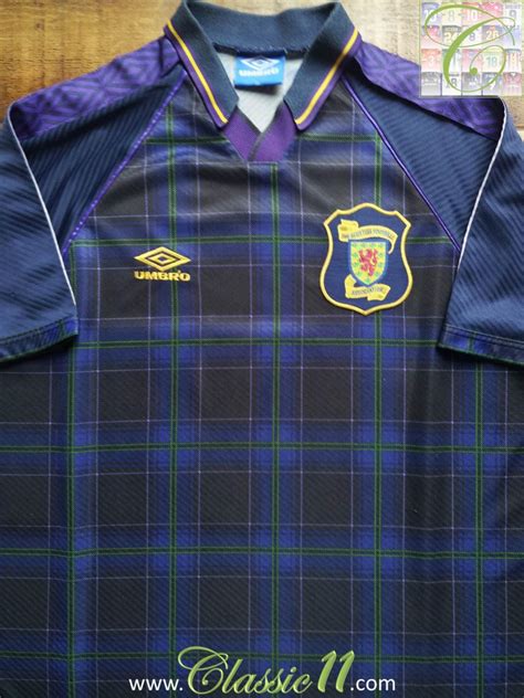 Vintage scotland football shirts from a range of sellers. Scotland Home football shirt 1994 - 1996.