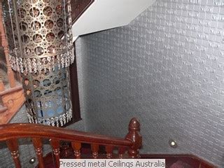 It is made from the same metal as the tile, the only difference is becoming smaller number of layers. Pressed Metal Ceilings | Wall/Ceiling Panels Installed ...