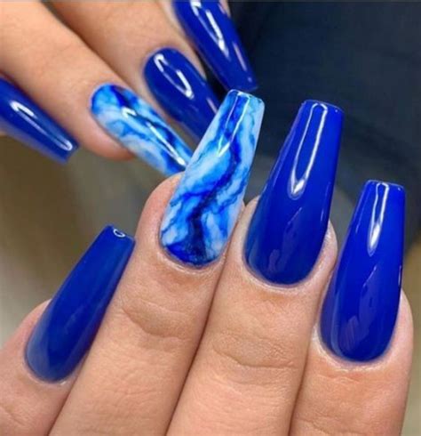Perfect Nail Art Inspiration 2019 Blue Acrylic Nails Best Acrylic