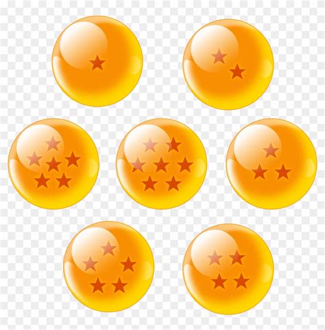 2019 4cm dragonball 7 stars crystal ball one/1 star dragon. Dragon Ball Z Clipart Star - 7 Dragon Balls Png ...