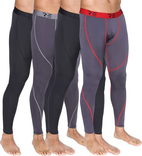 m moteepi mens compression pants running tights cool dry yoga leggings athletic base layer